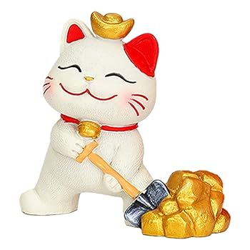 招き猫　猫の置物　オブジェ Amazon.co.jp: 招き猫像、中国の招き猫の置物,招き猫の置物富の